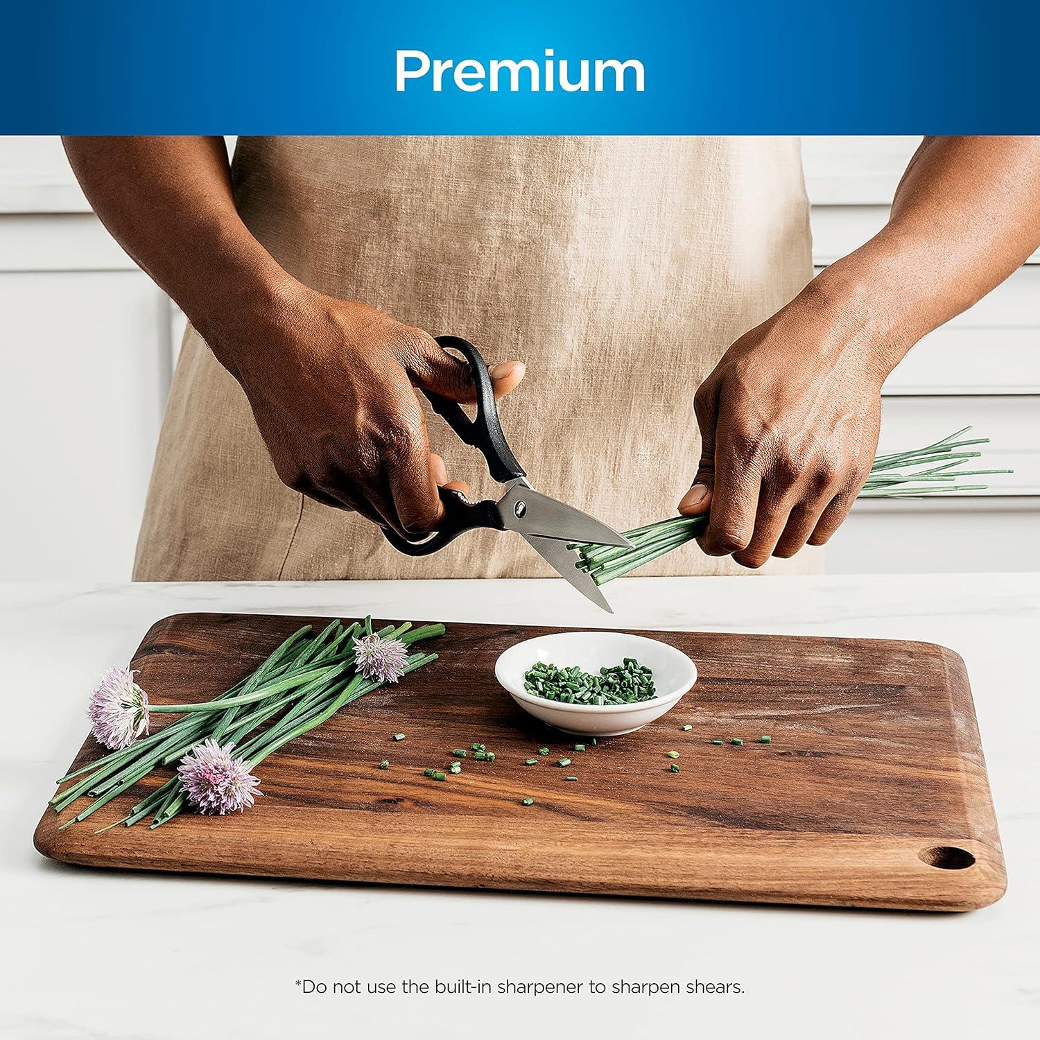 Ninja Ninja® Foodi® NeverDull Premium Knife System, 14-Piece Knife Block Set with Built-in Sharpener, Stainless Steel Knives, Black