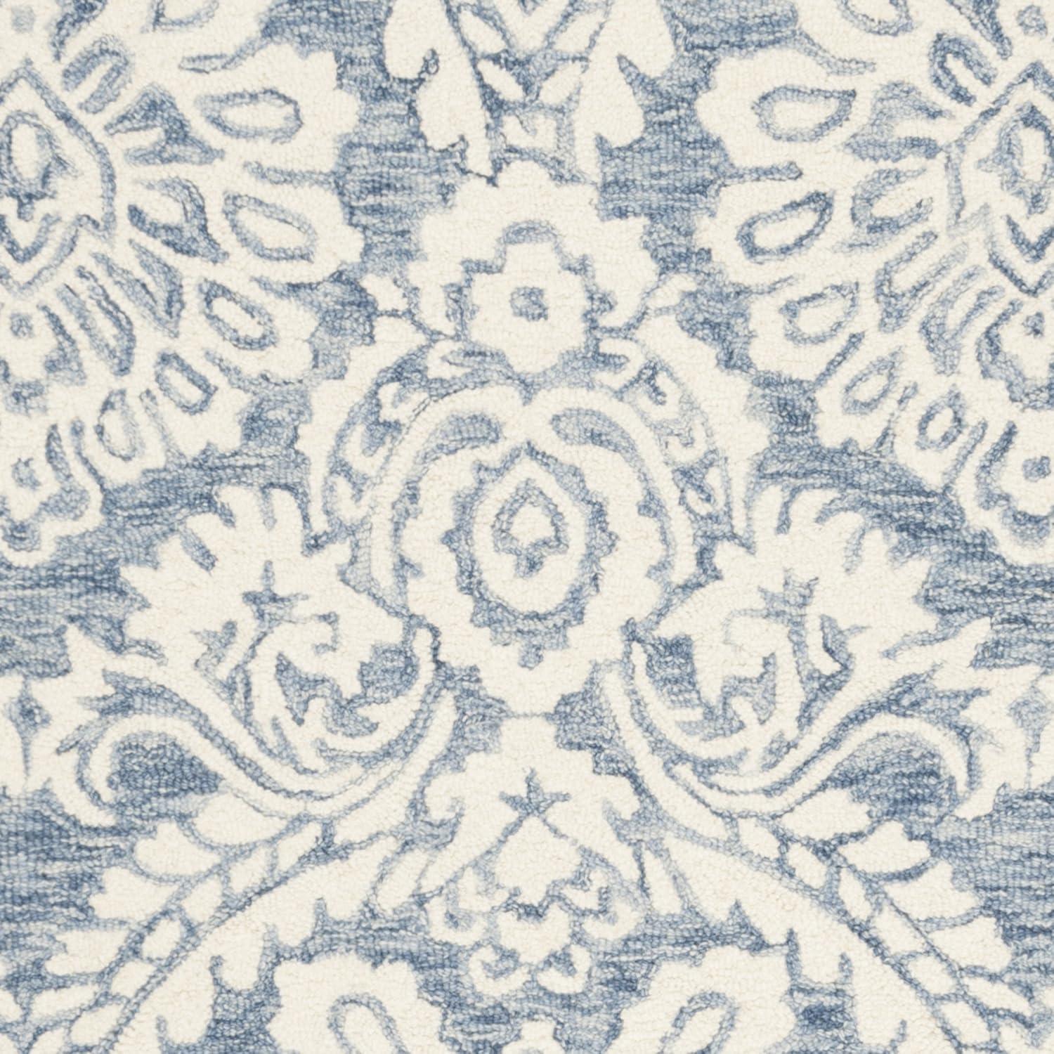 Tansy Wool Blue/Ivory Rug