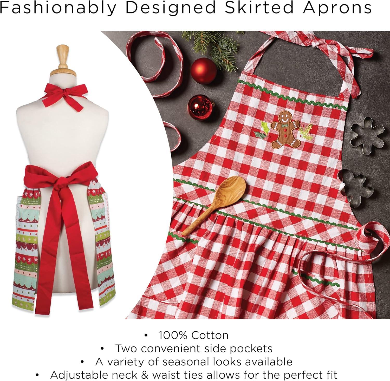 DII Yuletide Plaid Apron