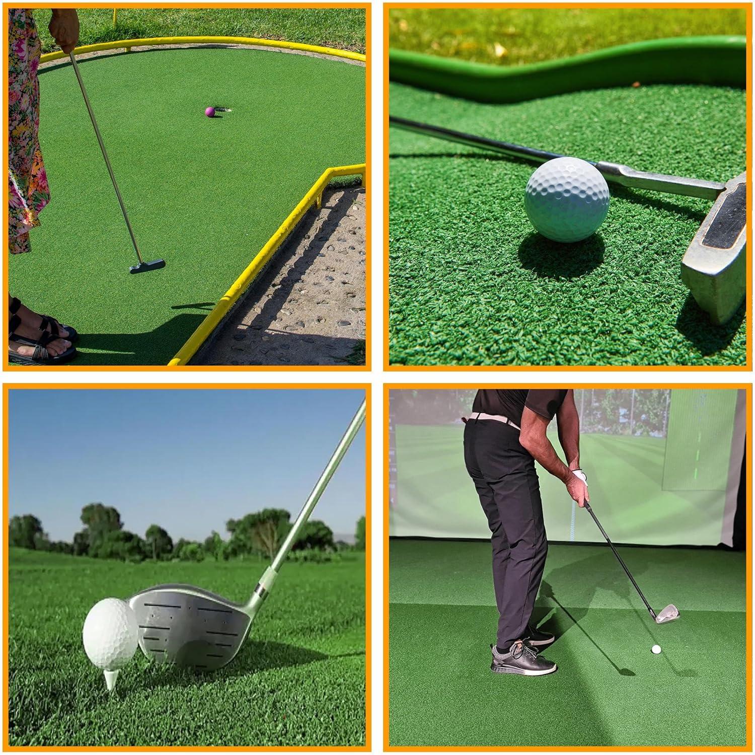 Ottomanson Grass Golf Putting Green Waterproof Artificial Turf Golf Mat, Sports, Outdoors, Backyard