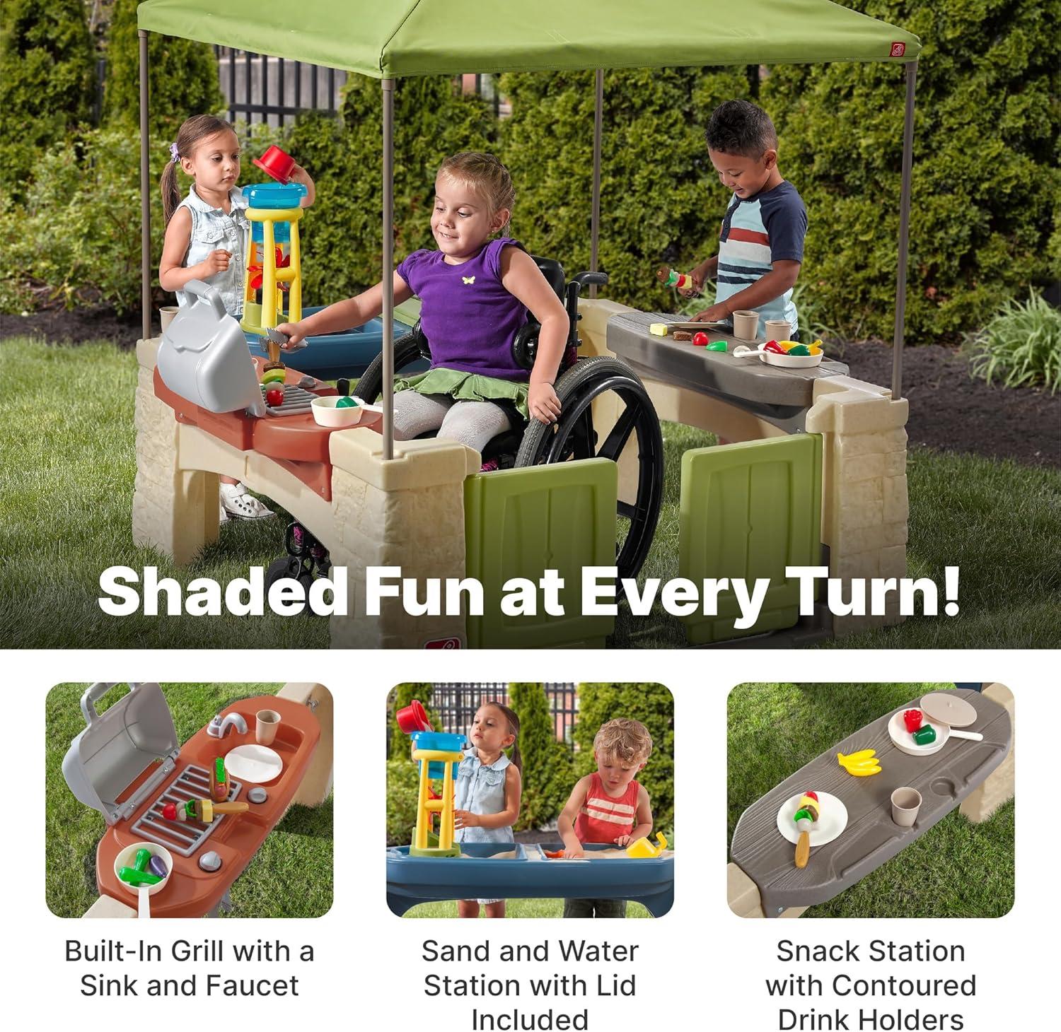 Step2 Step2 All Around Playtime Patio and Kids Outdoor Playhouse