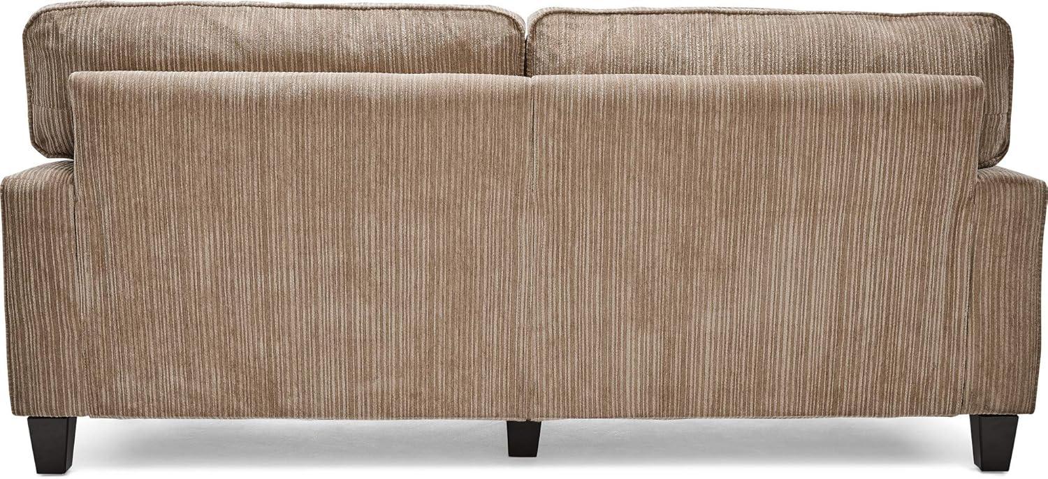 Serta Palisades Upholstered Tool-Free Assembly Straight Arm 73" Sofa for Living Room