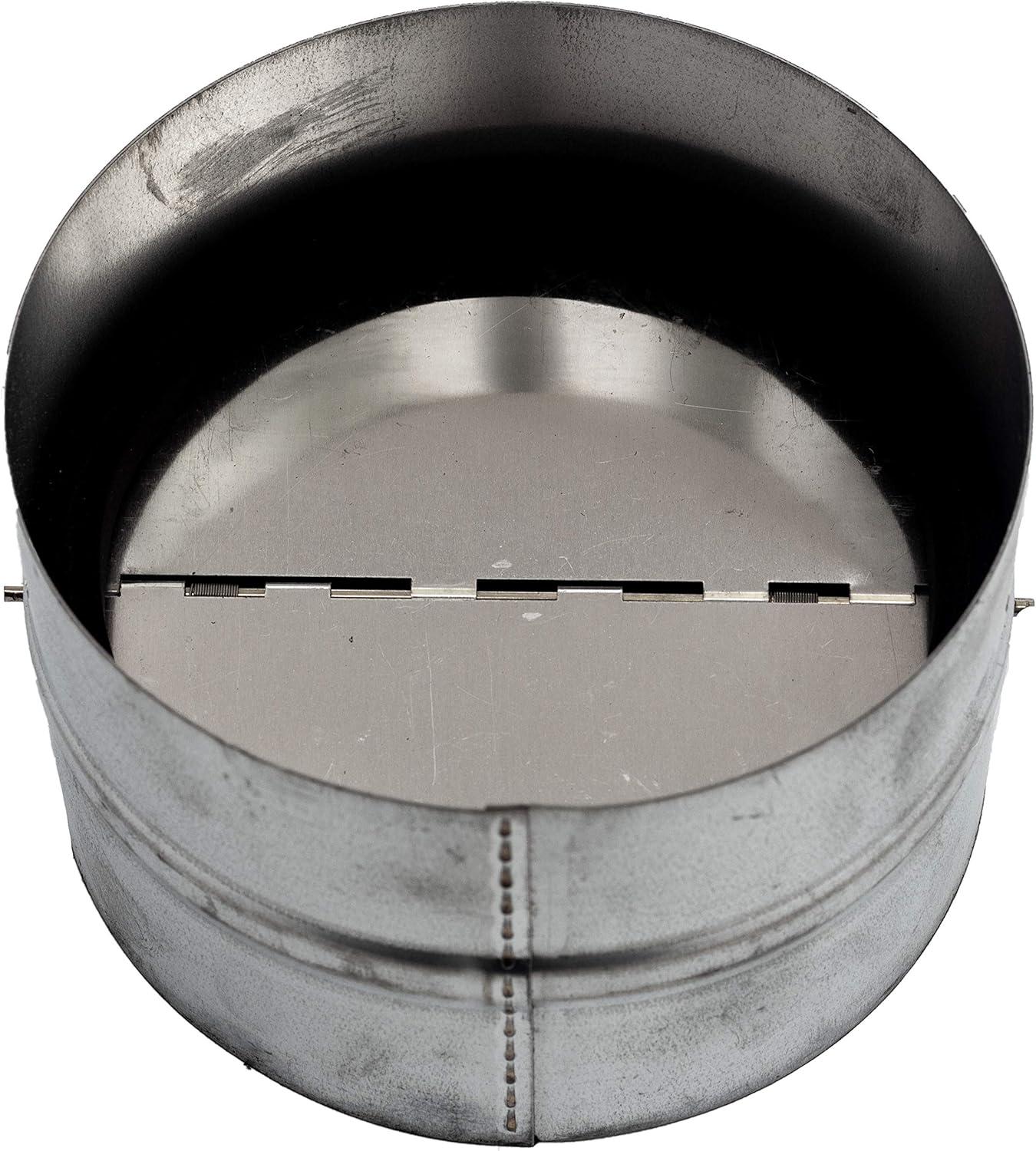 4'' inch Galvanized Steel Backdraft Damper with Rubber Gasket for Round Duct