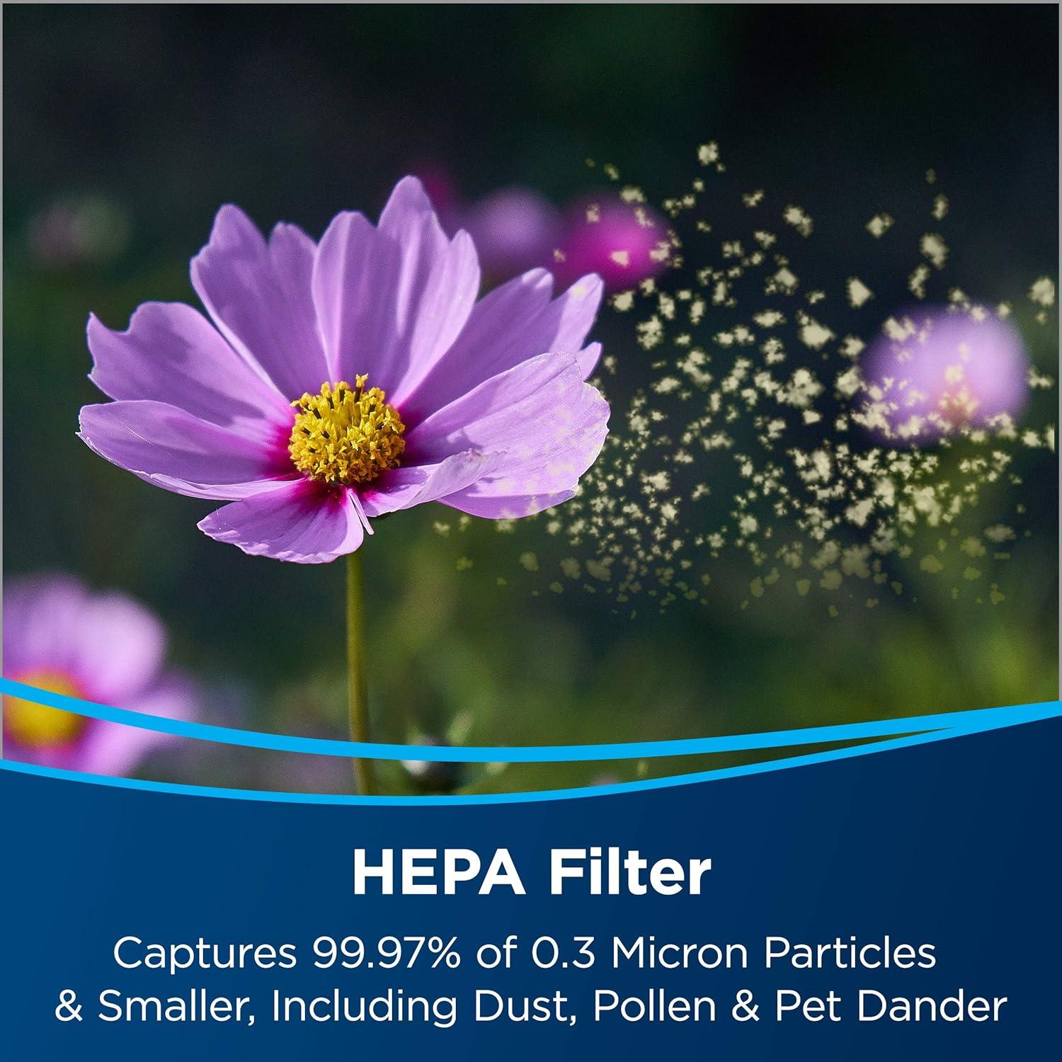 Black HEPA and Activated Carbon Air Purifier Filter Pack