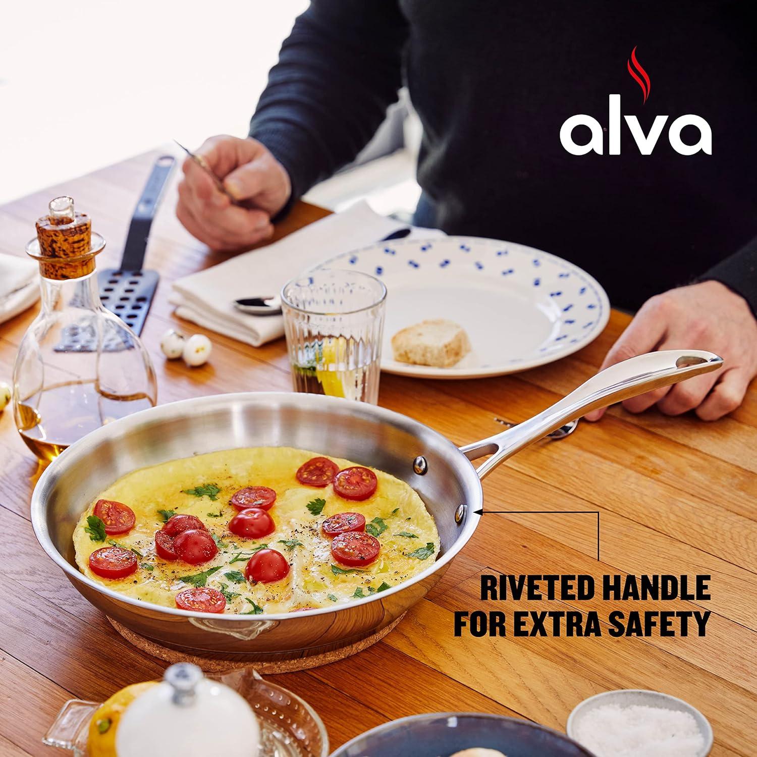 Alva Alva Chef Premium Stainless Steel Frying Pan Skillet