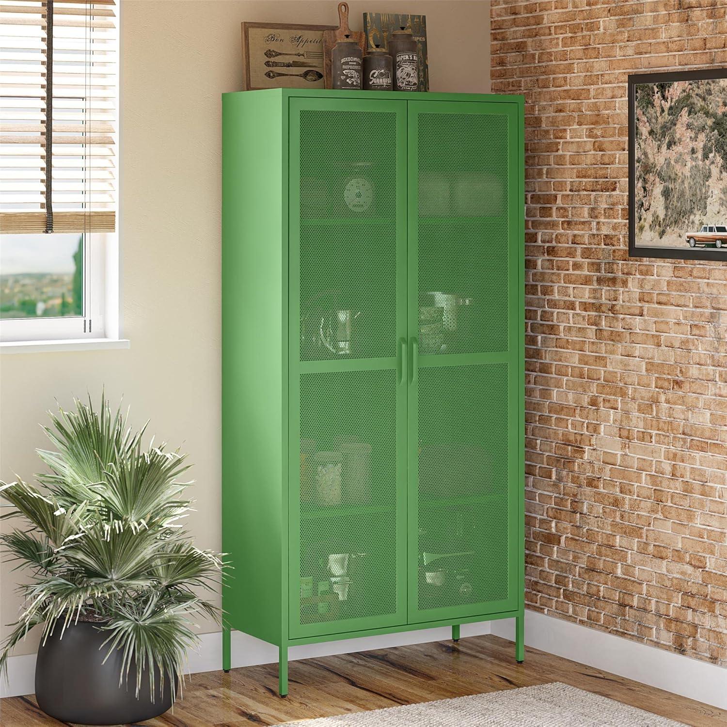 Channing 72.83'' Tall Steel 2 - Door Accent Cabinet