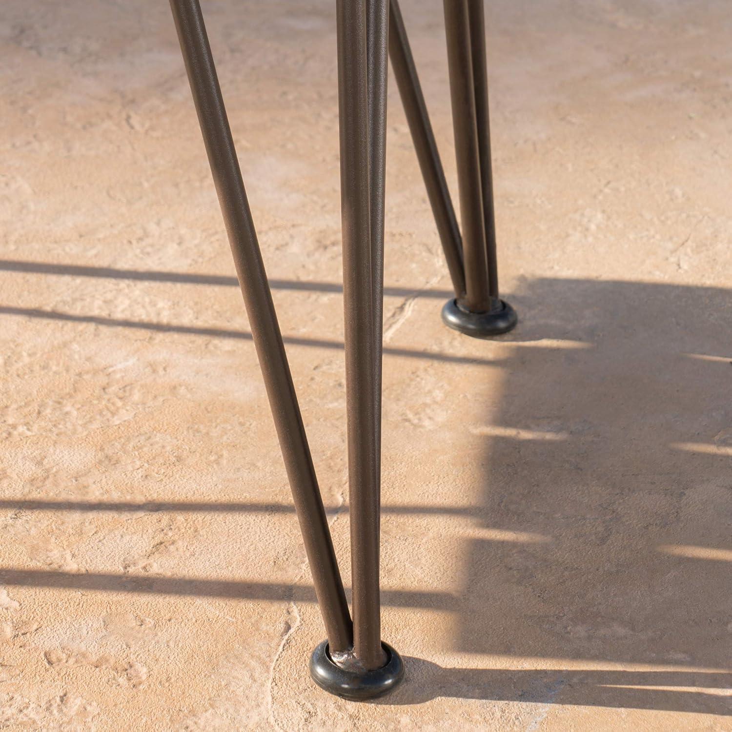 Zion Industrial Coffee Table: Weather-Resistant Acacia, Iron Frame - Christopher Knight Home