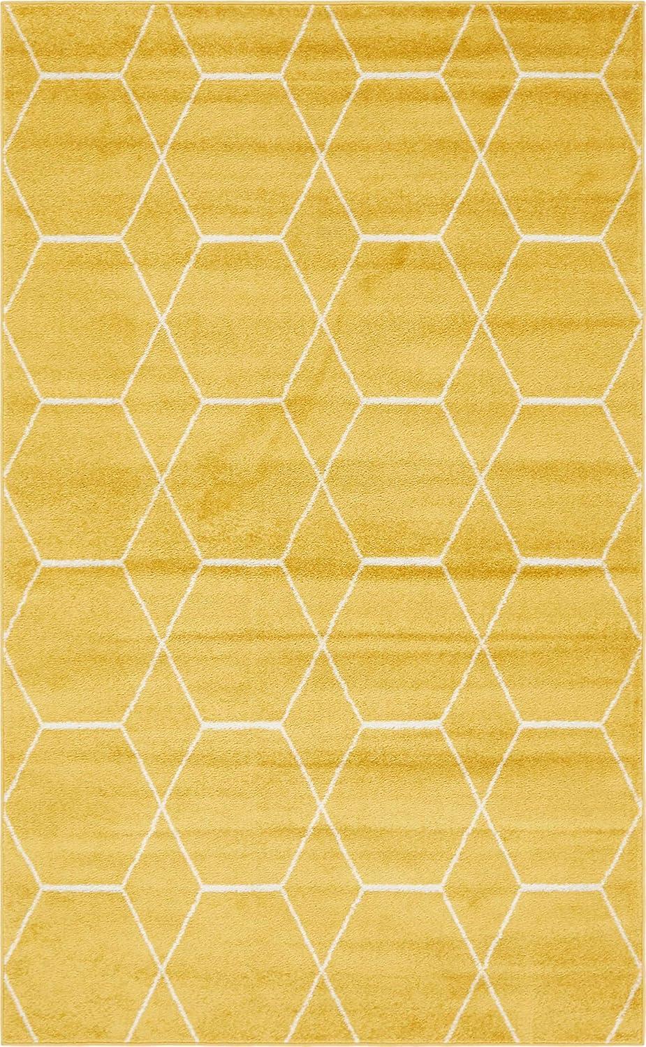 Unique Loom Trellis Frieze Geometric Trellis Indoor Woven Area Rug