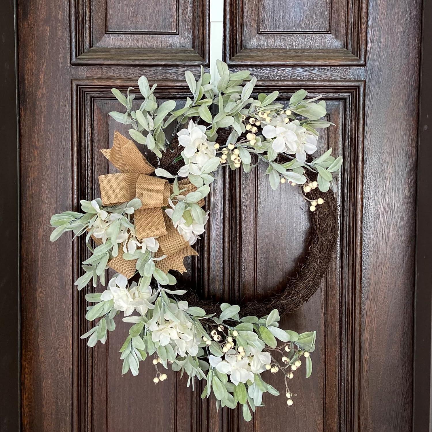 Faux Hydrangea 24'' Wreath