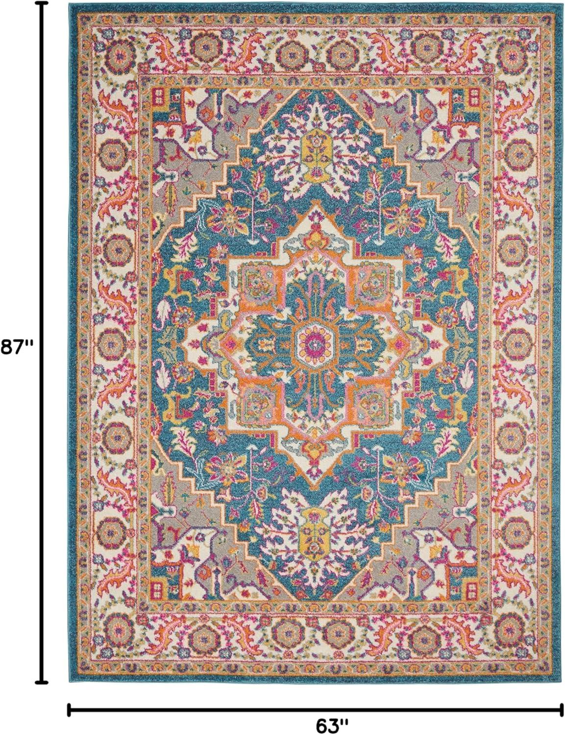 Nourison Passion Colorful Center Medallion Area Rug