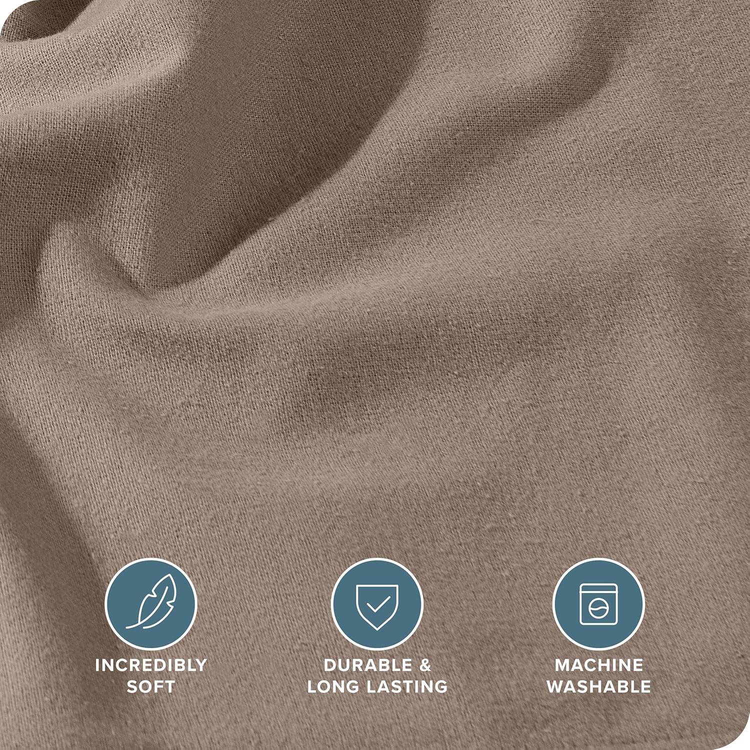 Bare Home Flannel Fitted Sheet