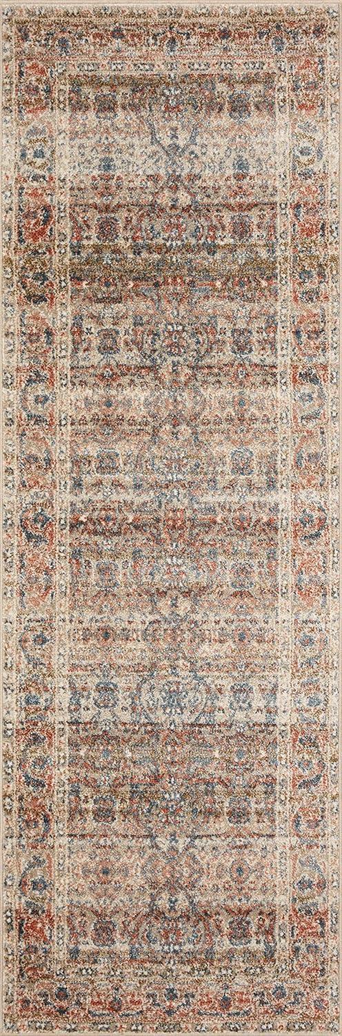 Loloi II Saban SAB-05 Oriental Sand / Rust Area Rug 5'-3" x 7'-6"