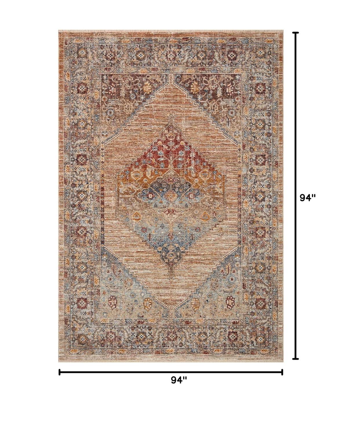 Loloi II Sorrento Multi / Sunset 7'-10" x 7'-10" Round Area Rug