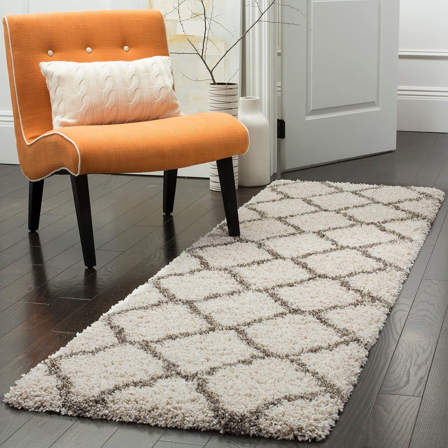Hudson Shag SGH280 Power Loomed Indoor Area Rug - Navy/Ivory - 11'x15' - Safavieh.