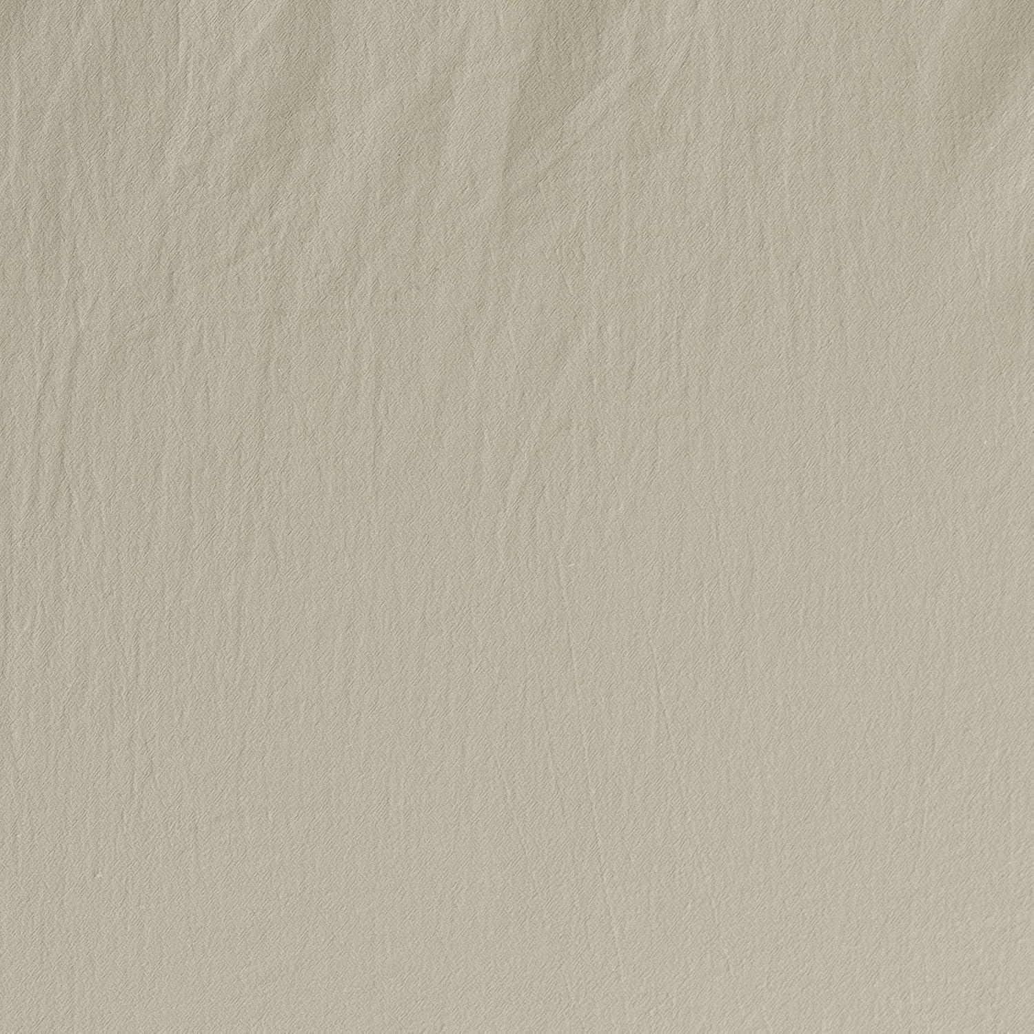 2pc 52"x45" Archaeo Washed Cotton Twist Tab Cafe Curtain Tier Pair Oatmeal: Kitchen Curtains, 45 Inch Long, Solid Beige