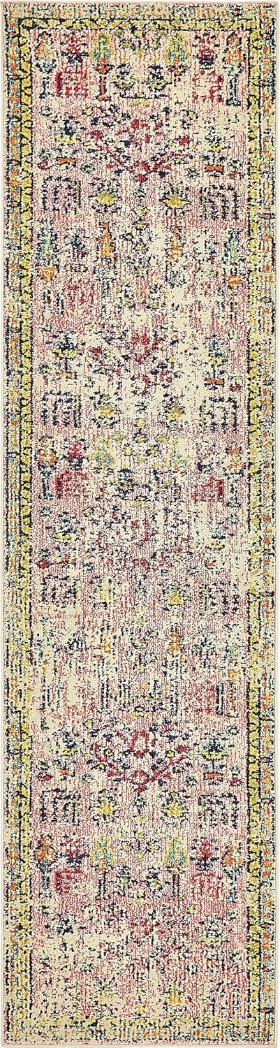 Unique Loom Monterey Collection Area Rug - Adobe (2' 7" x 10' Runner Pink/Blue)