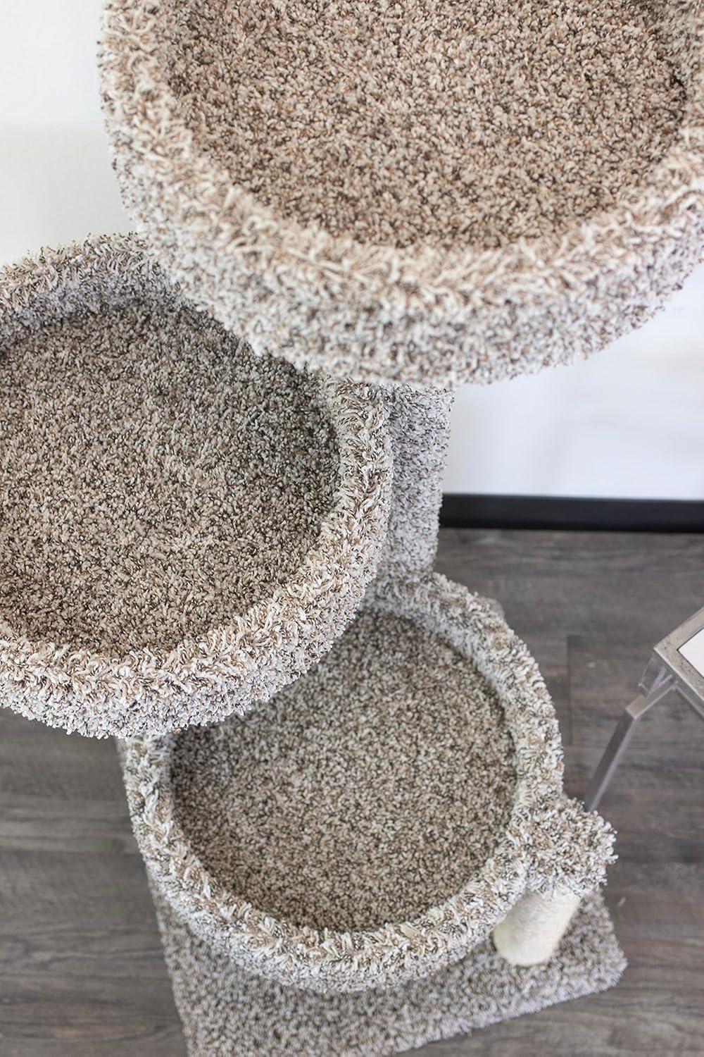 Gray Multi-Level Cat Tree with Sisal Scratching Posts