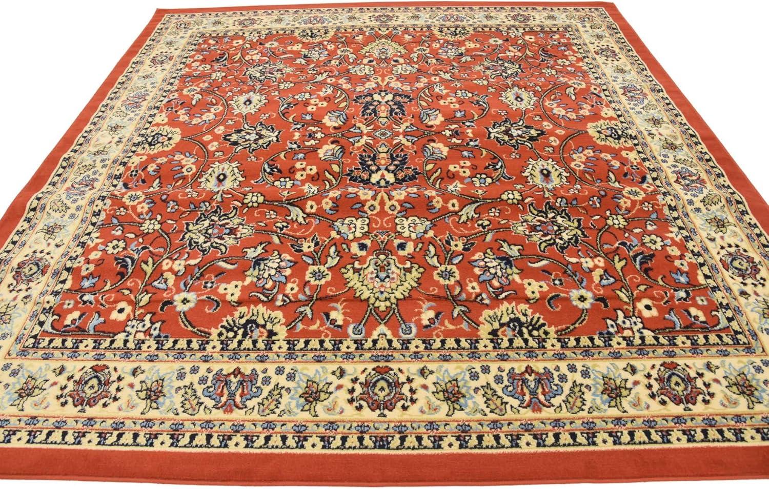 Unique Loom Sialk Hill Washington Floral Indoor Woven Area Rug