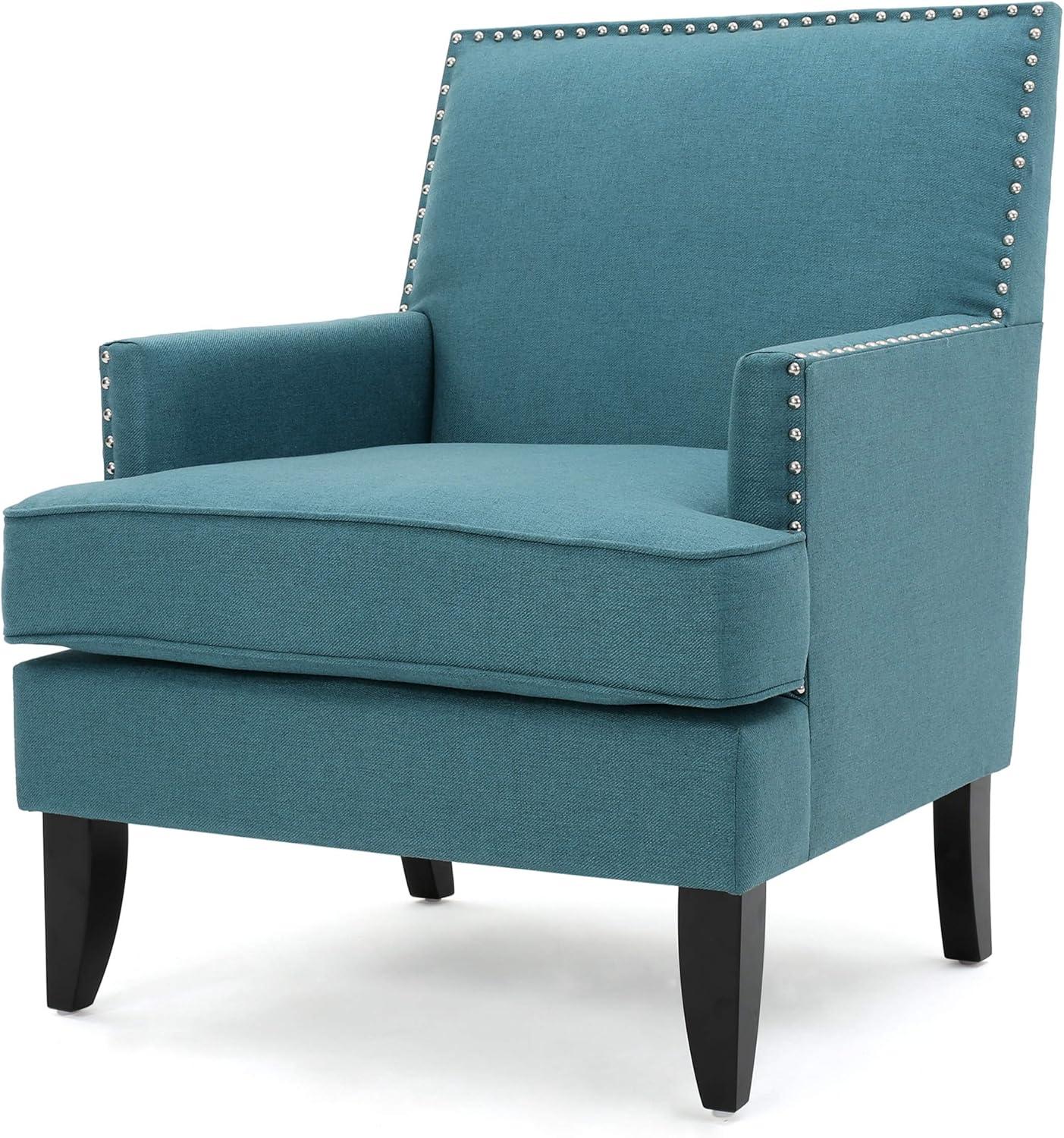 Tilla Club Chair: Studded Trim, Padded Seat, Christopher Knight Home - Ideal for Relaxation