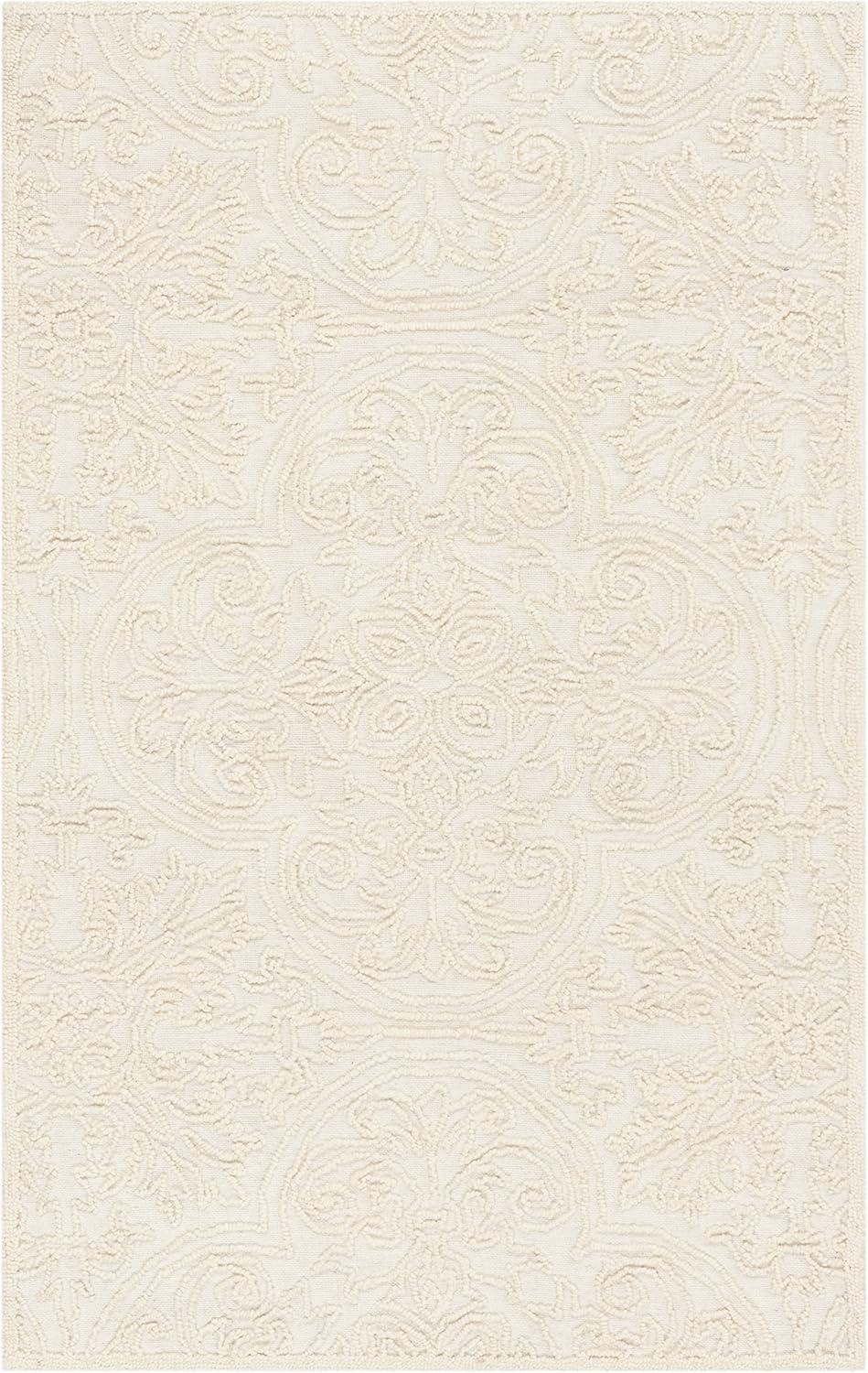 Trace TRC101 Hand Tufted Indoor Accent Rug - Ivory - 2'x3' - Safavieh