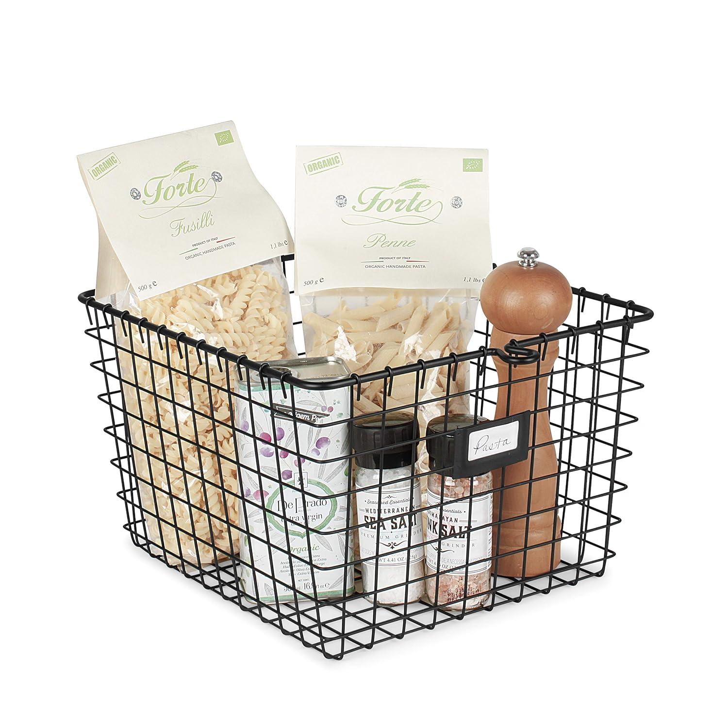 Spectrum Diversified Small Storage Basket Light Silver: Metal Locker Storage & Portable Utility Organizer