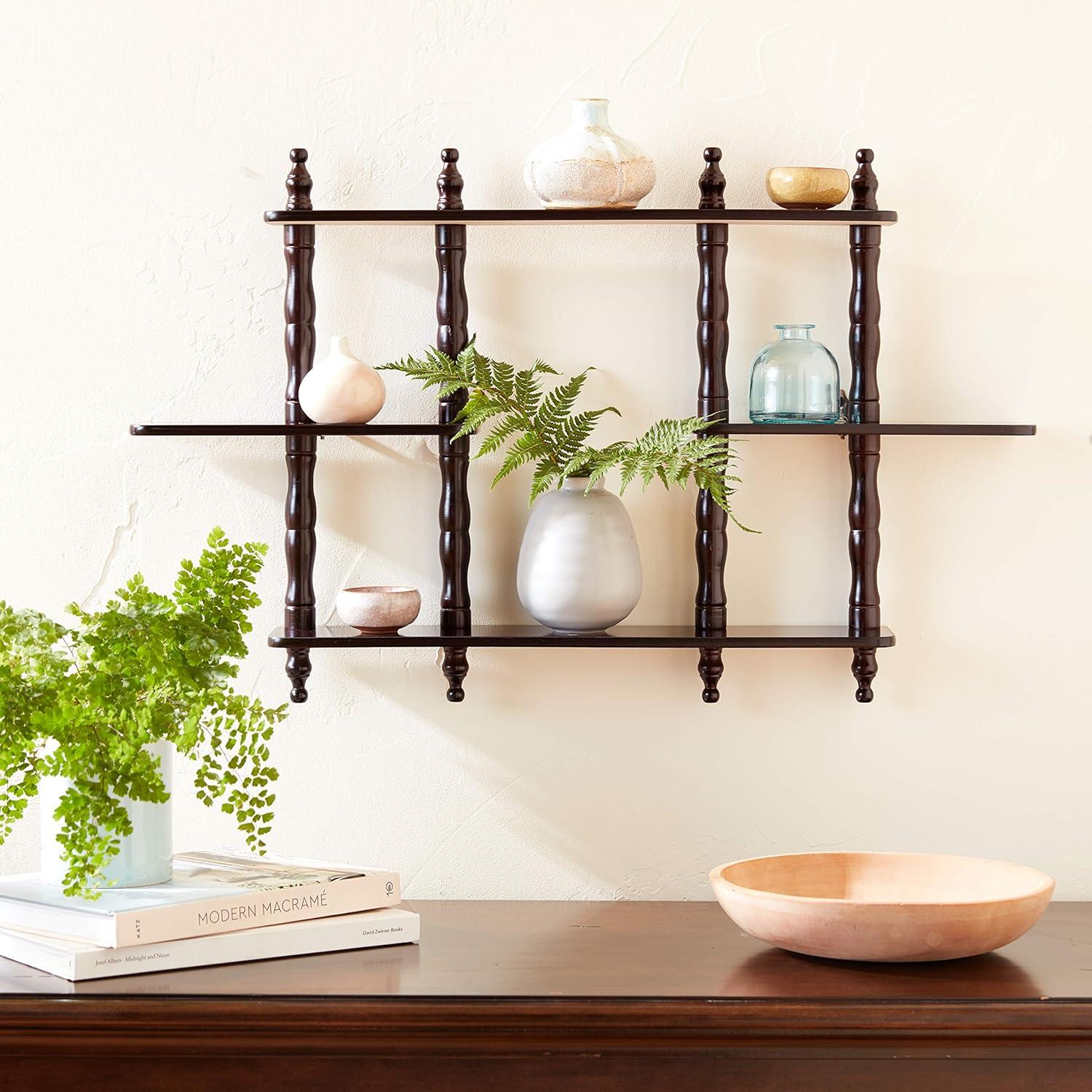 4 Piece Floating Shelf with Adjustable Shelves