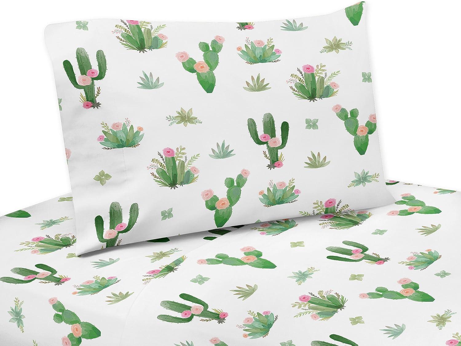 Sweet Jojo Designs Cactus Floral Sheet Set