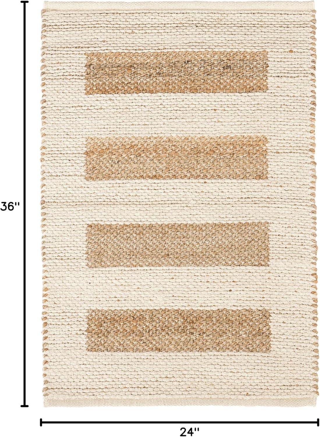 Milo Ivory Handwoven Jute/Cotton Rug