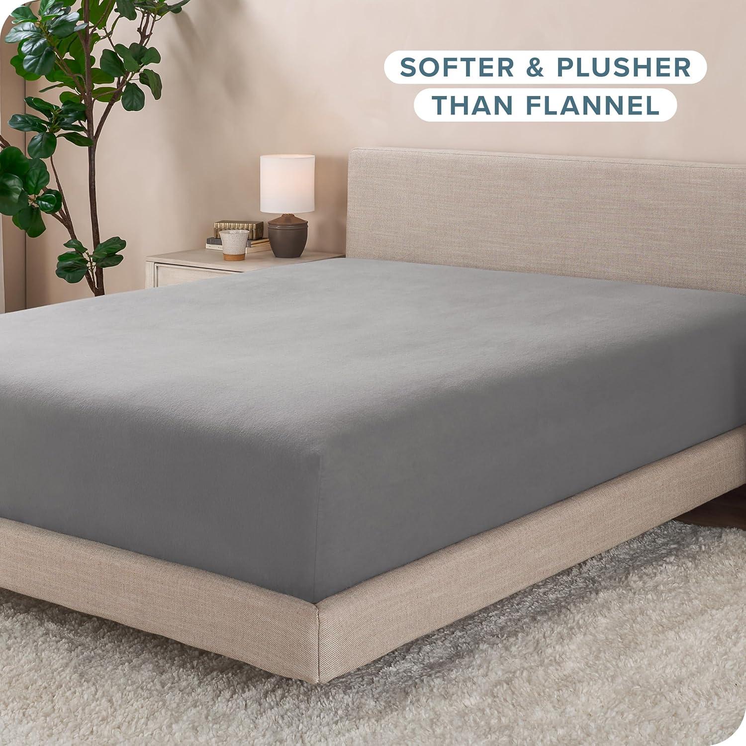 Bare Home Micro Fleece Super Soft Fitted Sheet
