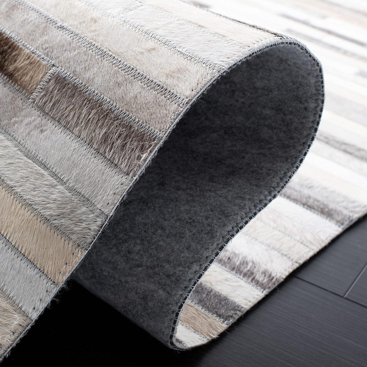 Studio Leather STL809 Hand Woven Runner Rug - Ivory/Grey - 2'3"x7' - Safavieh.