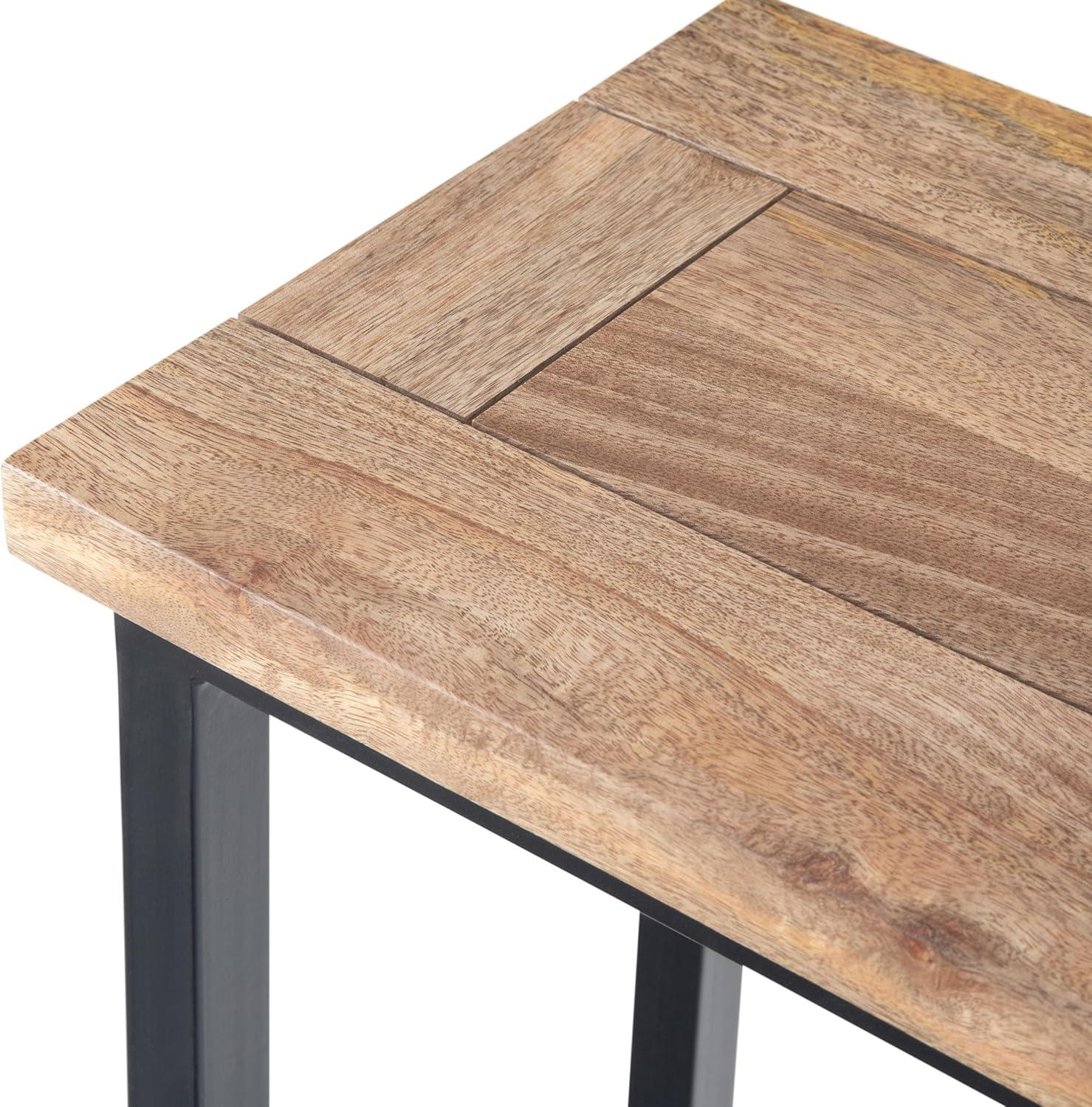 Simpli Home Skyler Solid Mango Wood C Side Table & Reviews | Wayfair