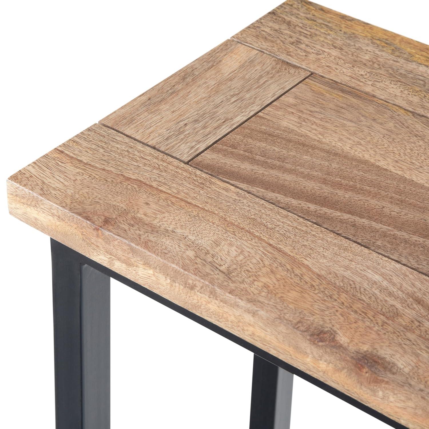 Simpli Home Skyler Solid Mango Wood C Side Table & Reviews | Wayfair