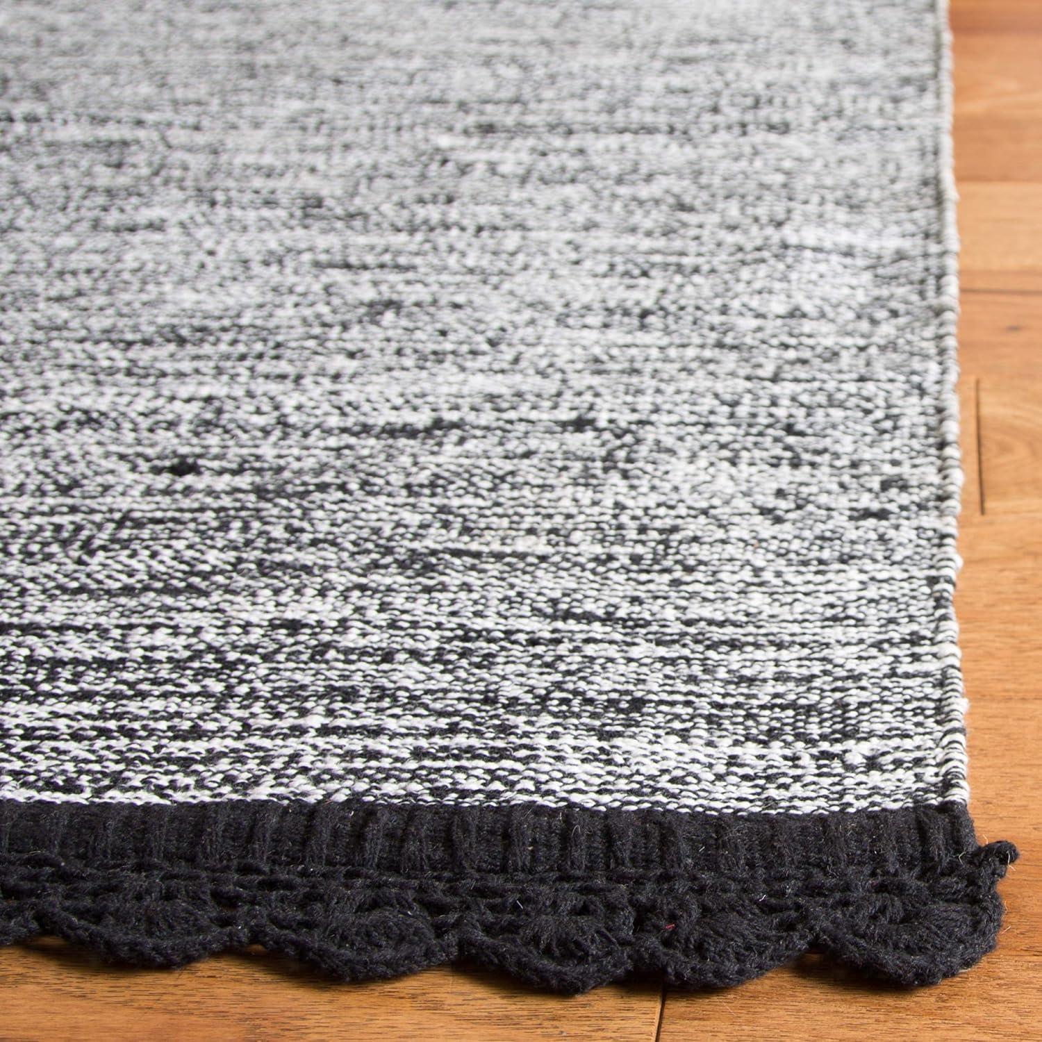 Montauk MTK615 Hand Woven Indoor Area Rug - Black - 8'x10' - Safavieh