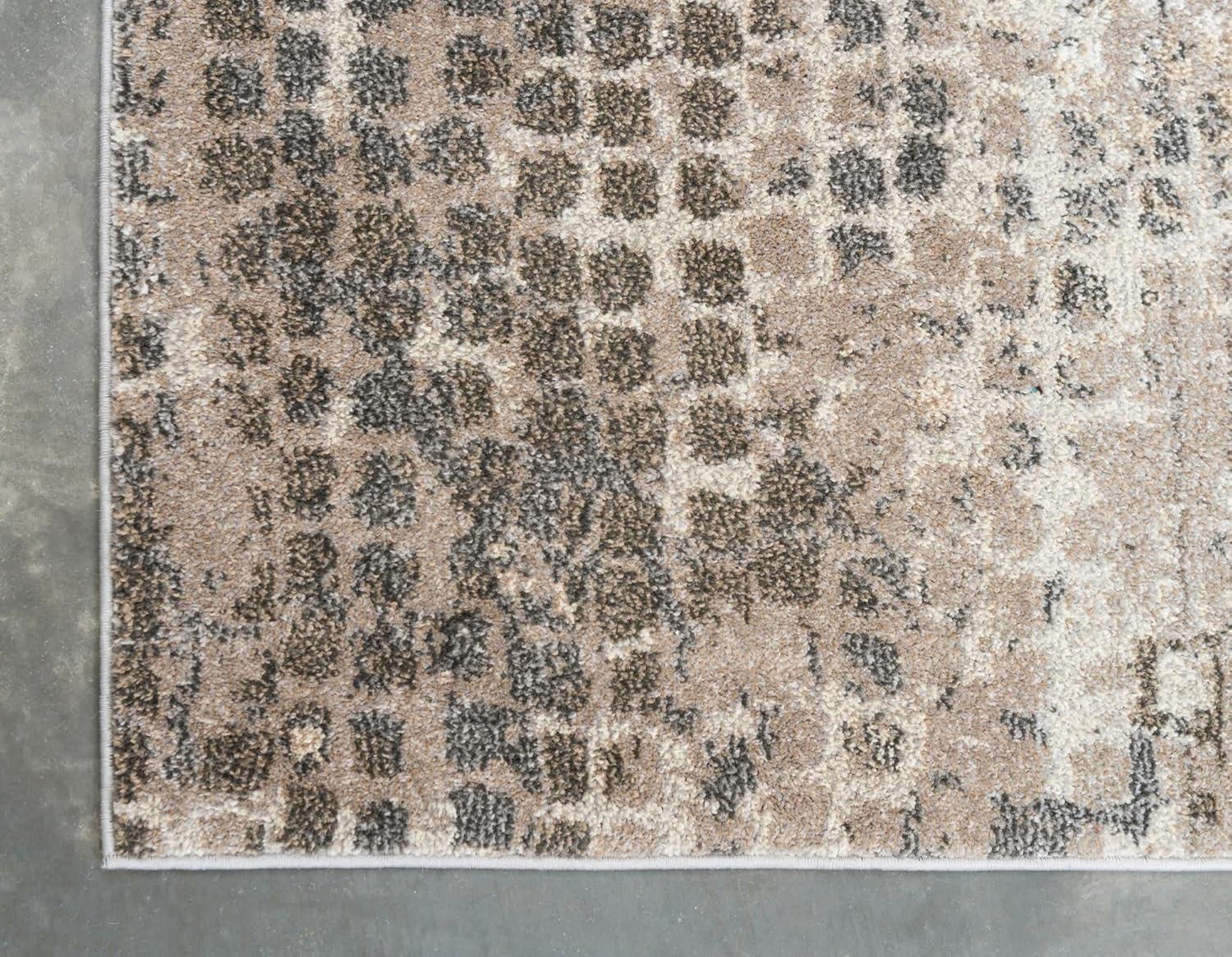 Unique Loom 5' 1 x 8' 0 Gray Chromatic Stormy Area Rug