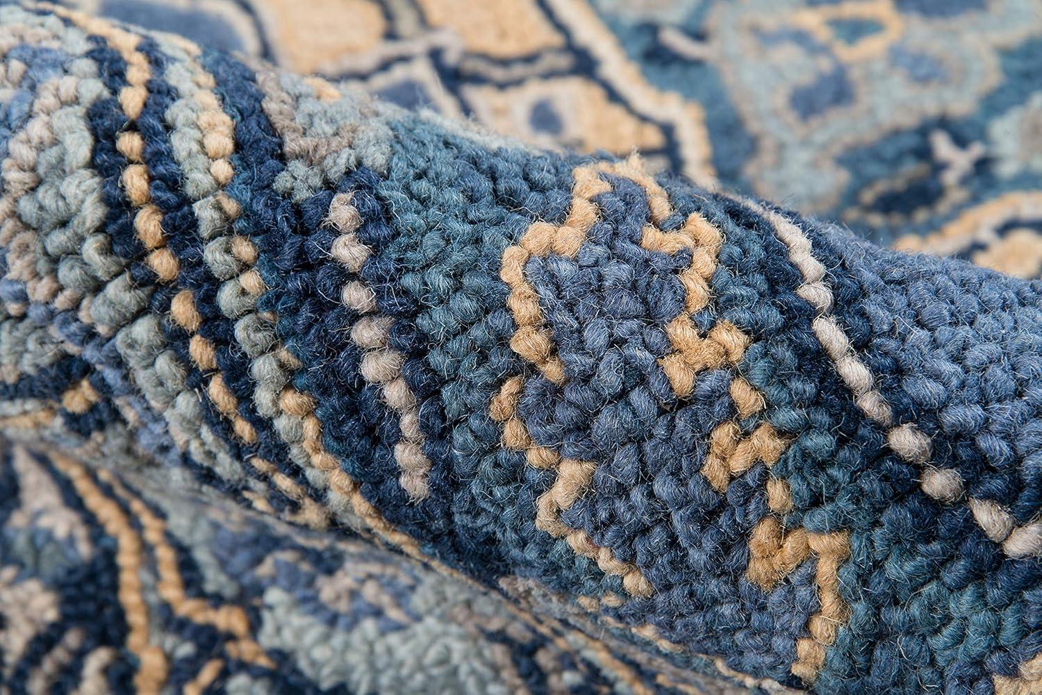 2'x3' Medallion Tufted Accent Rug Denim - Momeni