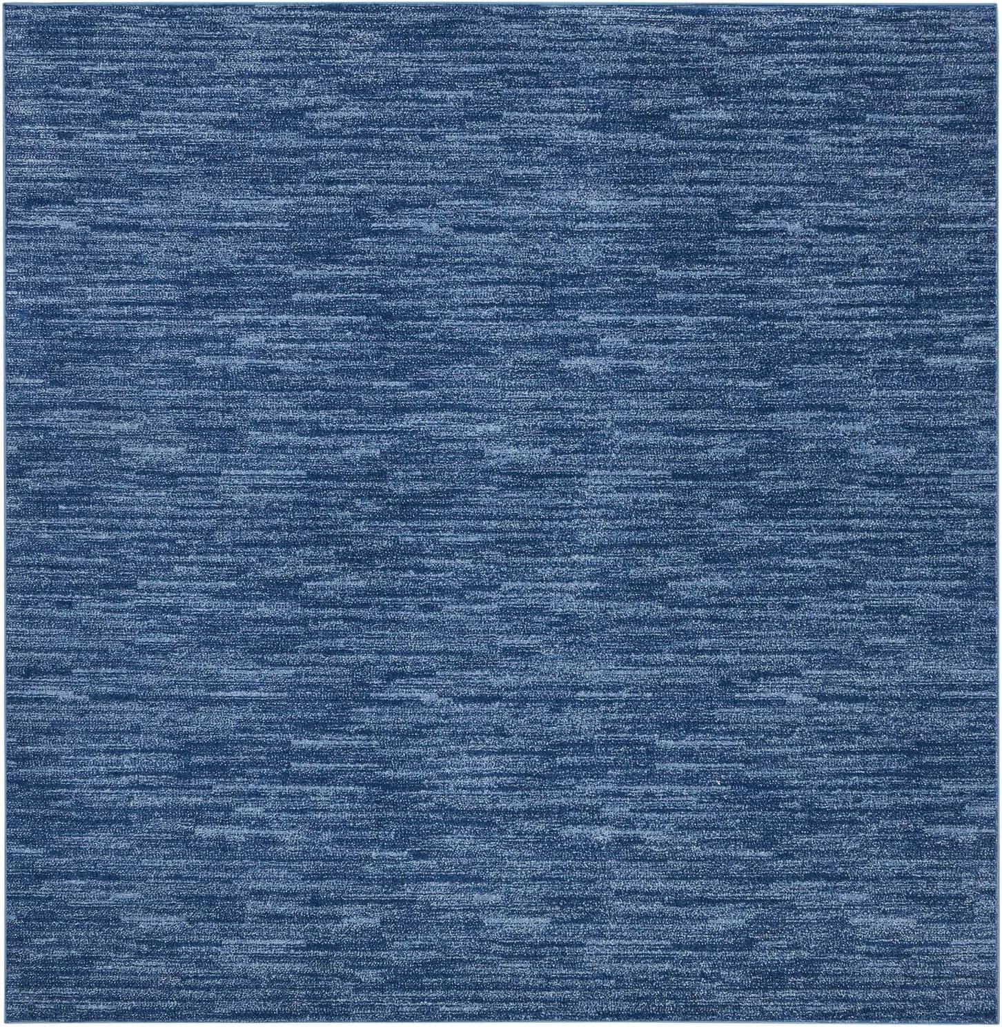 Nourison Nourison Essentials NRE01 Indoor/outdoor Area Rug - Navy Blue 5' x square