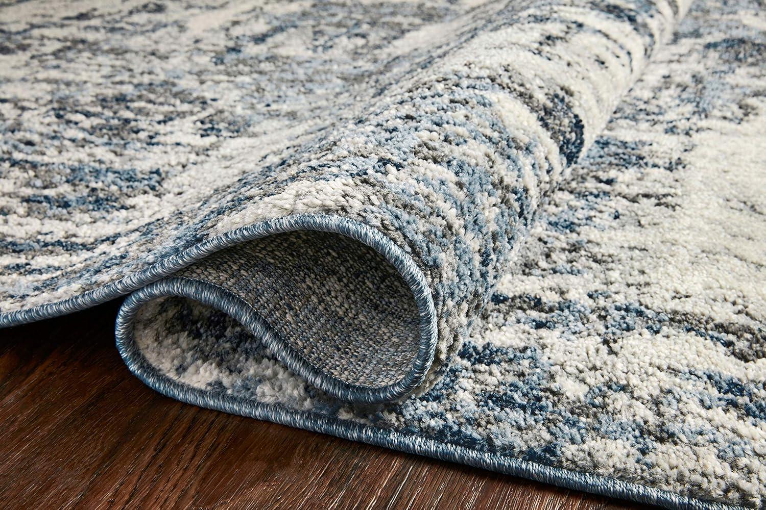 Austen Natural Ocean Abstract Washable Area Rug 5'3" x 7'7"