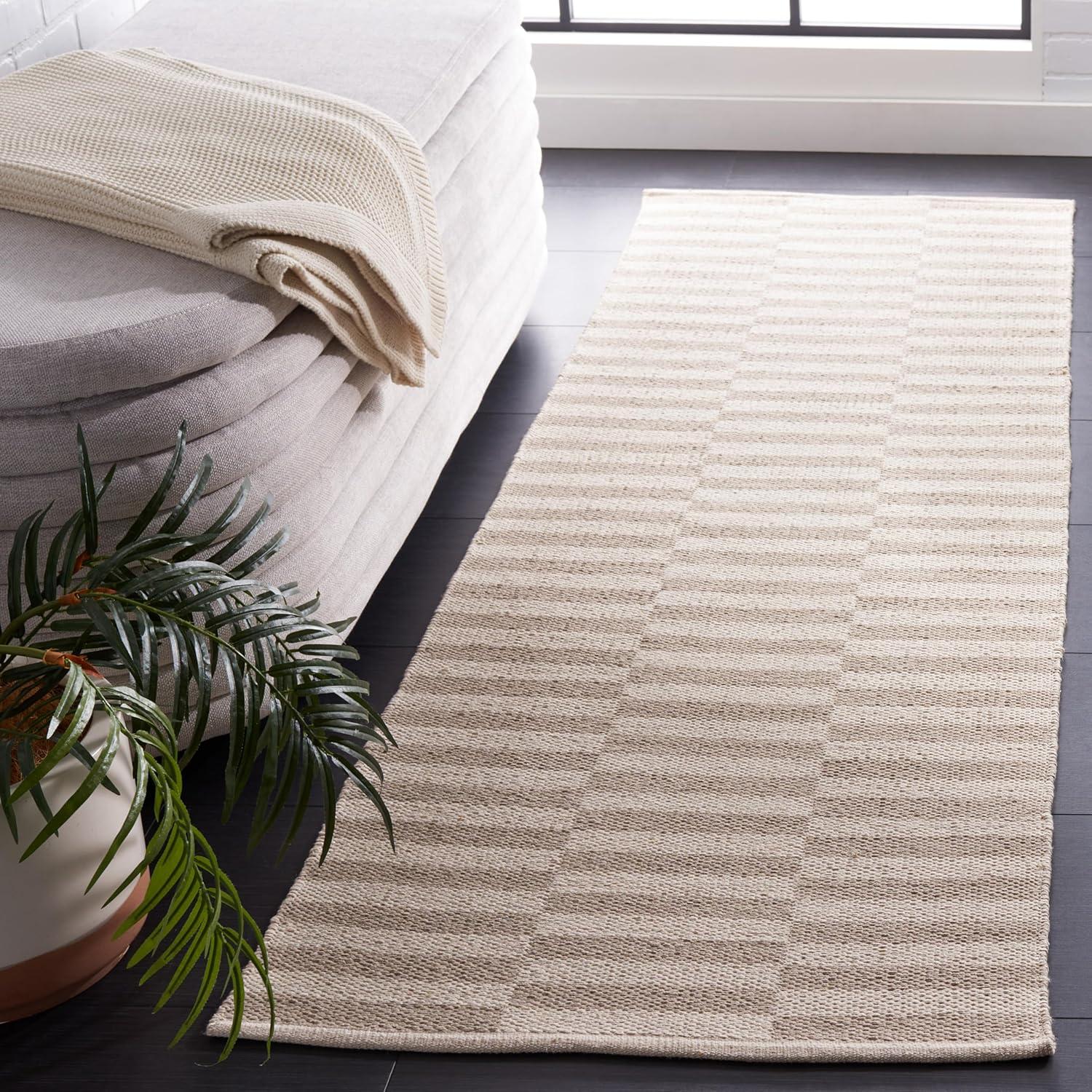 Montauk MTK715 Hand Woven Indoor Runner Rug - Ivory/Light Grey - 2'3"x9' - Safavieh