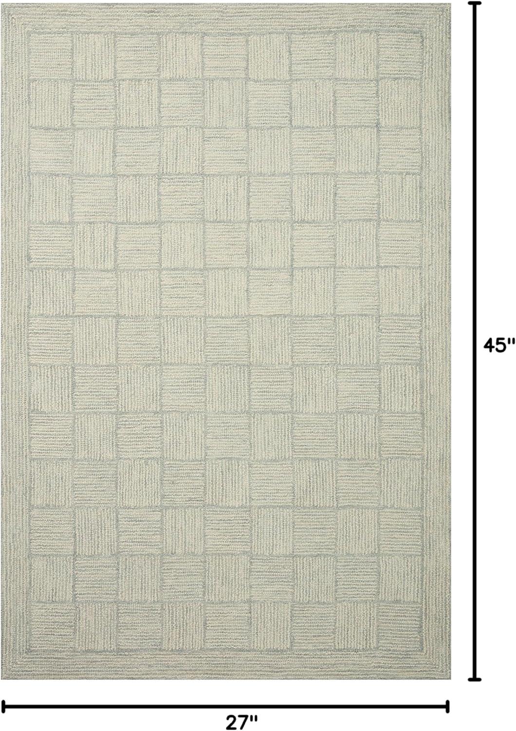 Chris Loves Julia x Loloi Francis Collection FRA-03 Silver / Sky, ContemporaryArea Rug