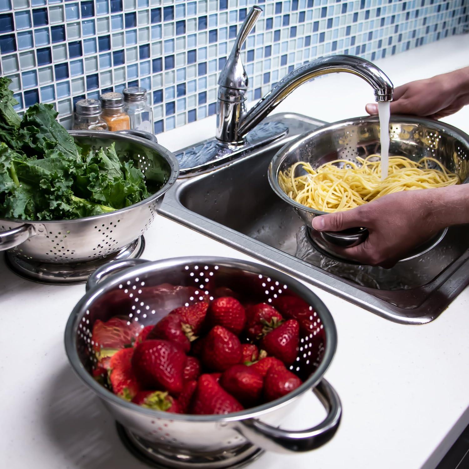 Brybelly  Stainless Steel Colander - 4 qt