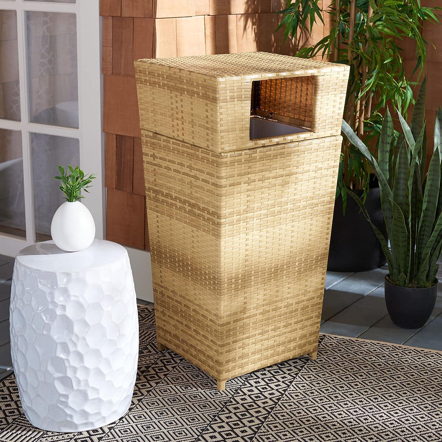 Mazeli Outdoor Trash Can  - Safavieh