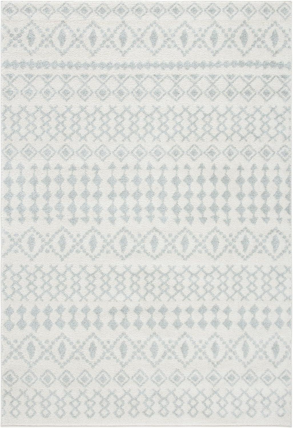 Tulum TUL240 Power Loomed Indoor Area Rug - Ivory/Light Grey - 5'3"x7'6" - Safavieh