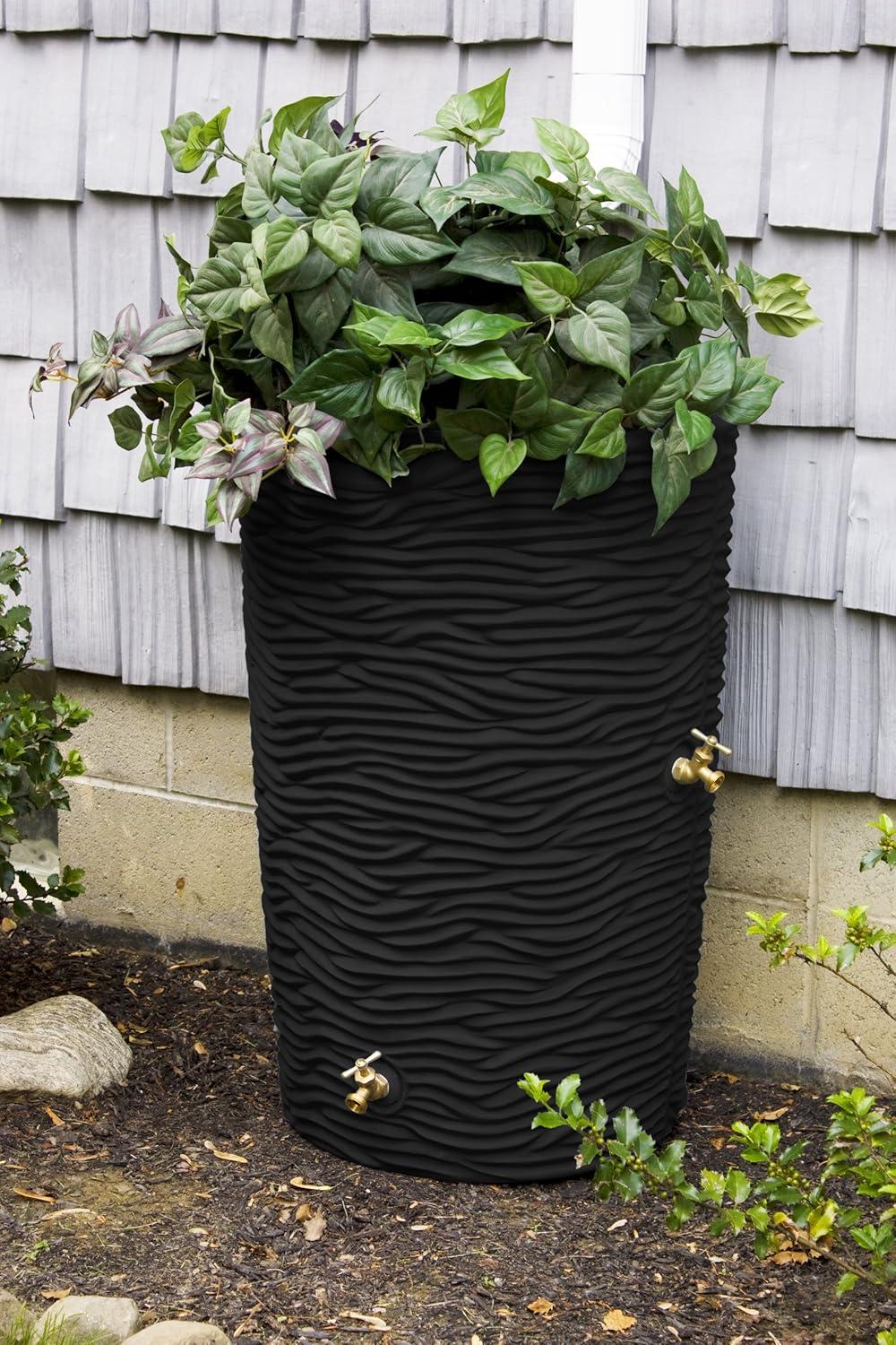 Good Ideas Good Ideas 50 Gallons Plastic Drainable Planter Rain Barrel