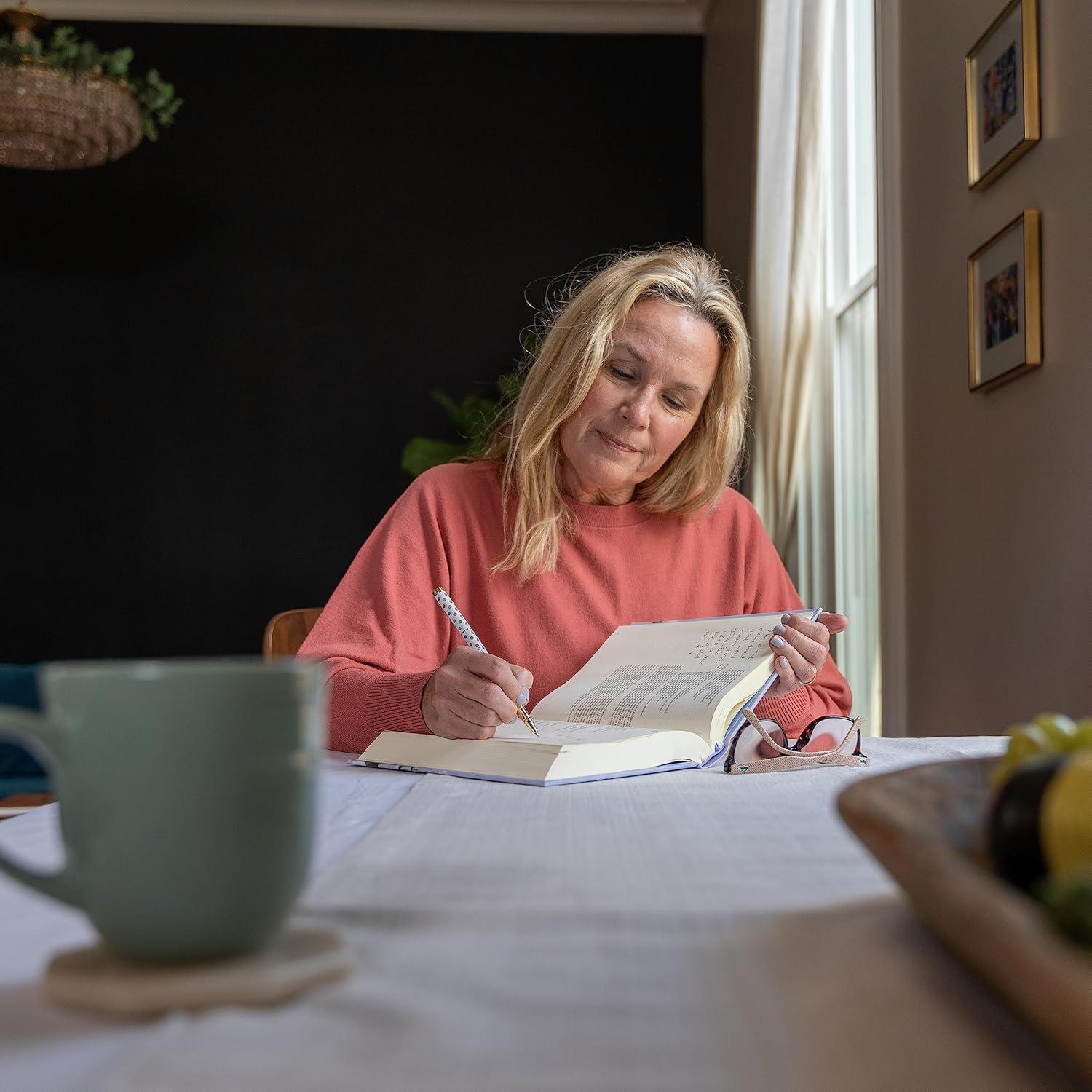 CSB Notetaking Bible, Large Print Hosanna Revival Edition, Lavender/Peach Cloth Over Board - by  Csb Bibles by Holman (Hardcover)