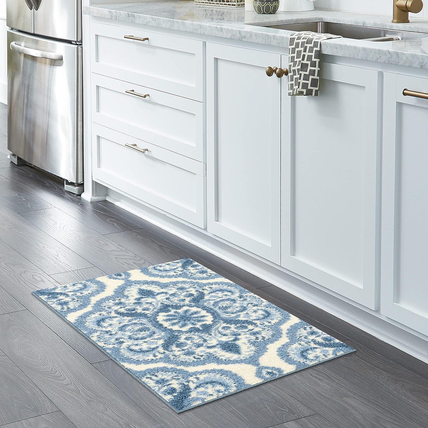 Hertel Floral Blue Area Rug