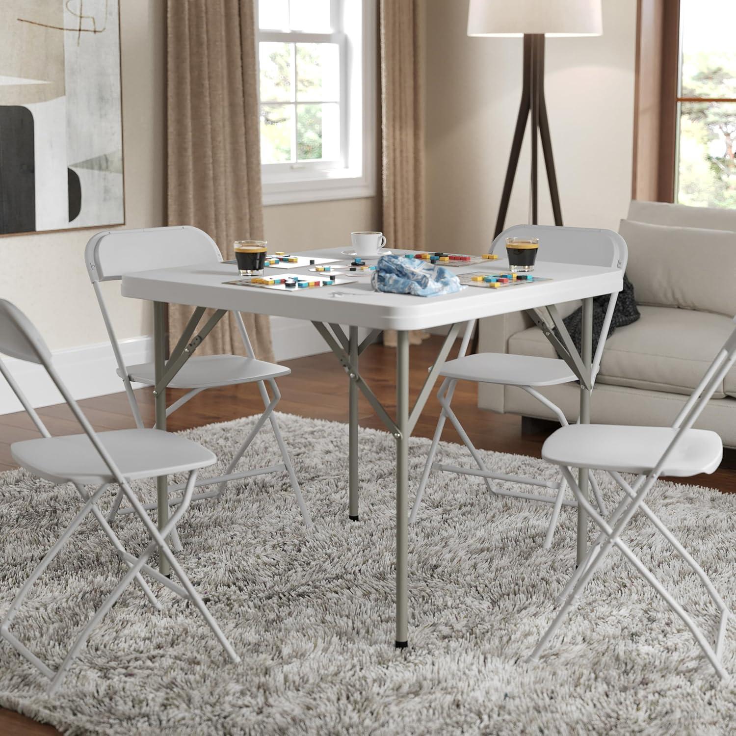 Flash Furniture Noah Square Plastic Folding Event Table