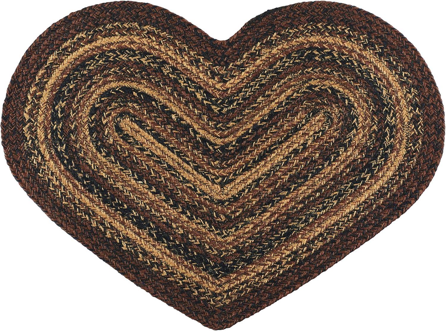 IHF Home Decor Cappuccino Heart Rug