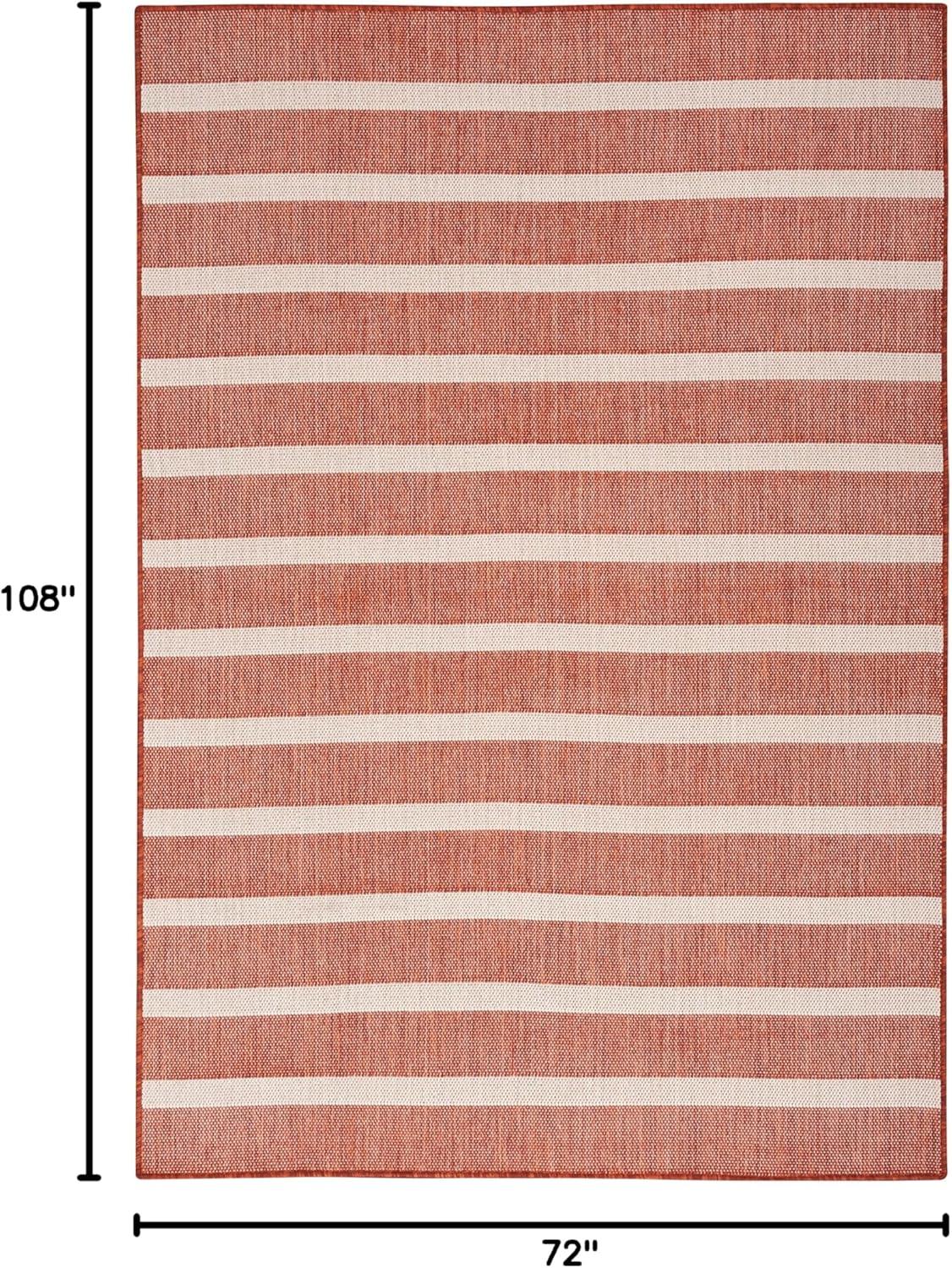 Nourison Positano Modern Stripes Flatweave Outdoor Rug