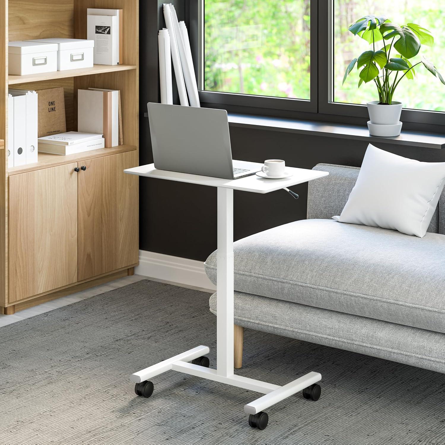 airLIFT® 25.6" Adjustable Height Mobile Rolling Laptop Cart Desk