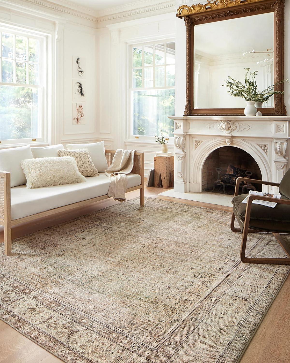 Loloi Margot Antique/Sage Area Rug feat. CloudPile